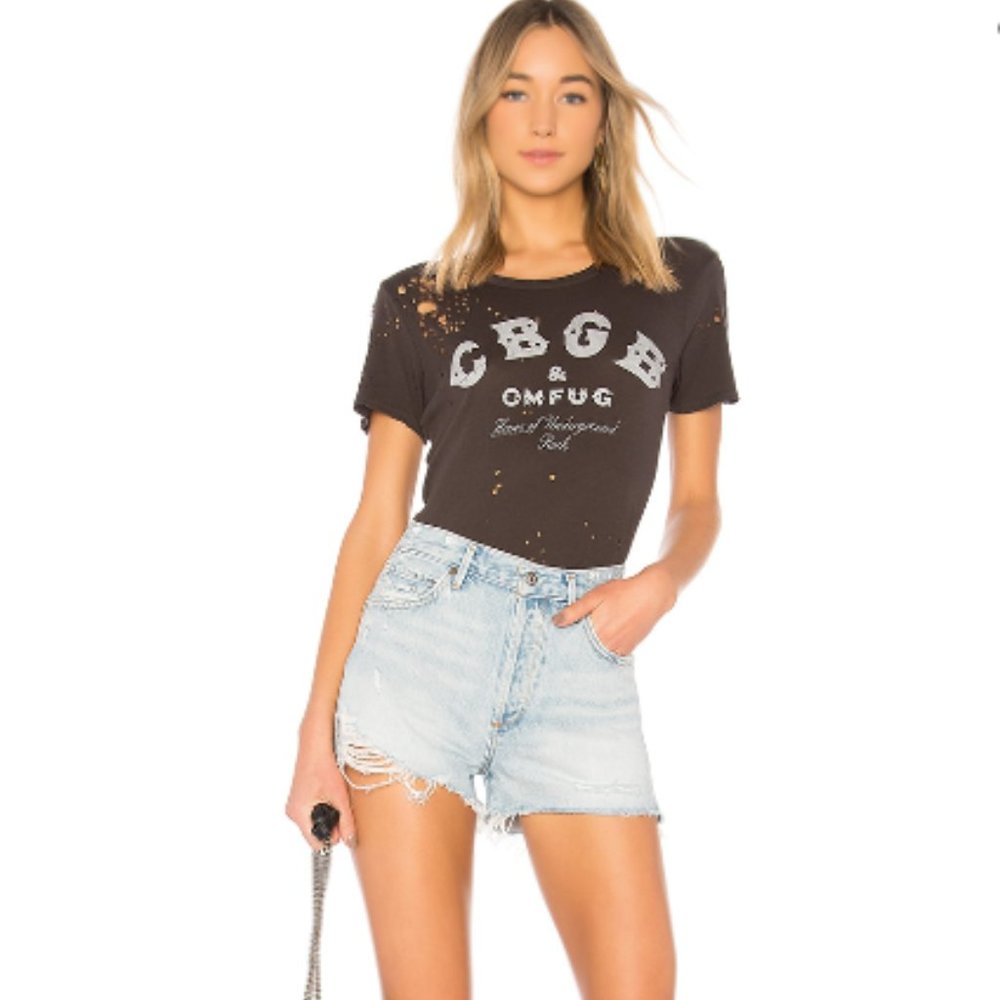 AGOLDE Jaden High Rise Shorts - Color Broken - Size 27